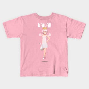 kawaii angel anime girl Kids T-Shirt